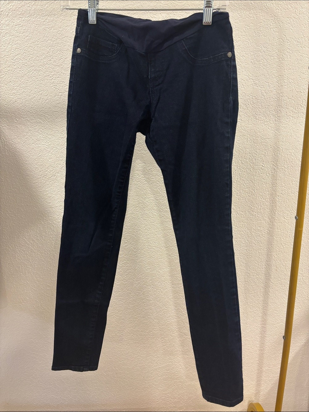 Indigo Blue Womens Skinny Maternity Jeans - Dark Blue